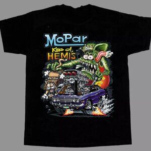 Ed Roth Rat Fink Short Sleeve Black Unisex T-shirt